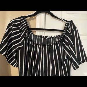 Large, off the shoulder, Papaya Jumpsuit